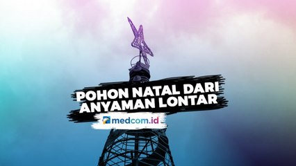 Menjaga Lingkungan, Pohon Natal Dibuat dari Anyaman Lontar