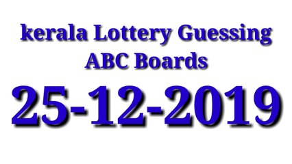 Kerala Lottery Guessing Today ABC