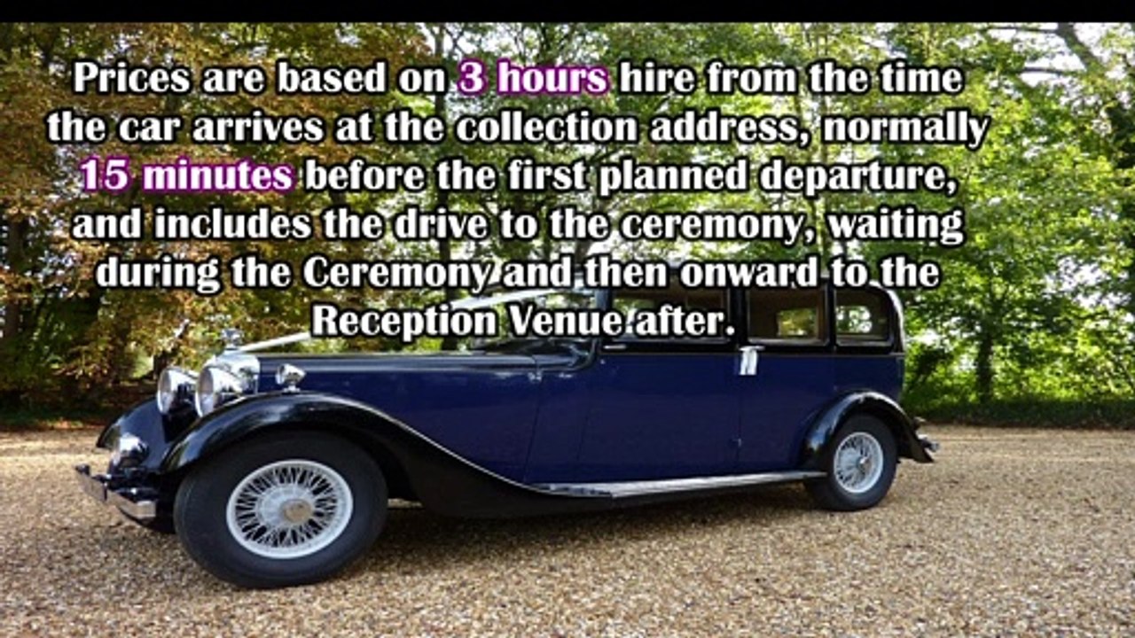 Premier Carriage- Wedding Car Hire Prices