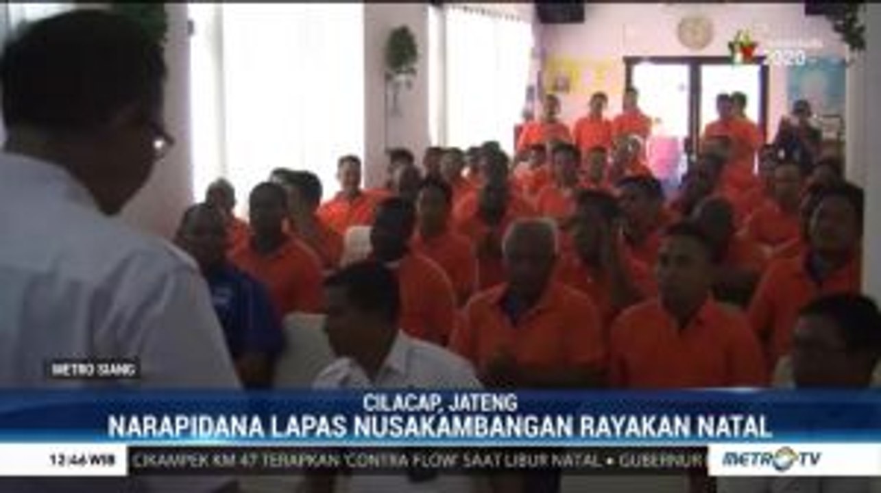 Ratusan Narapidana Lapas Nusakambangan Rayakan Natal