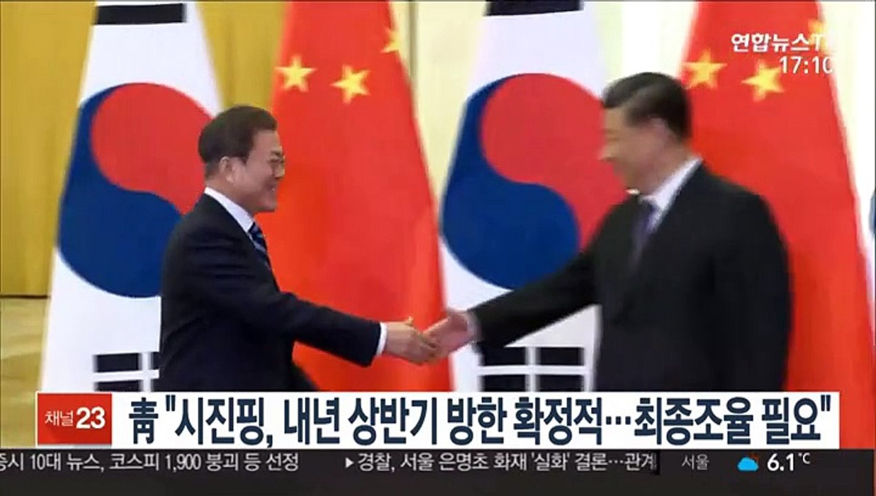 靑 "시진핑, 내년 상반기 방한 확정적…최종조율 필요"