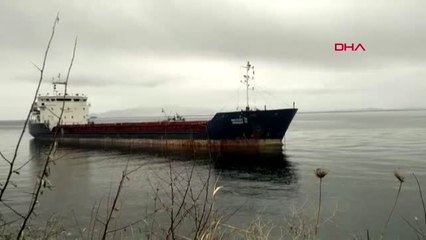 Tekirdağ şarköy'de kuru yük gemisi karaya oturdu