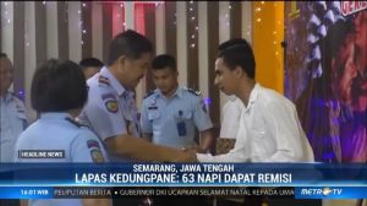 Puluhan Napi Diberi Remisi Khusus Natal