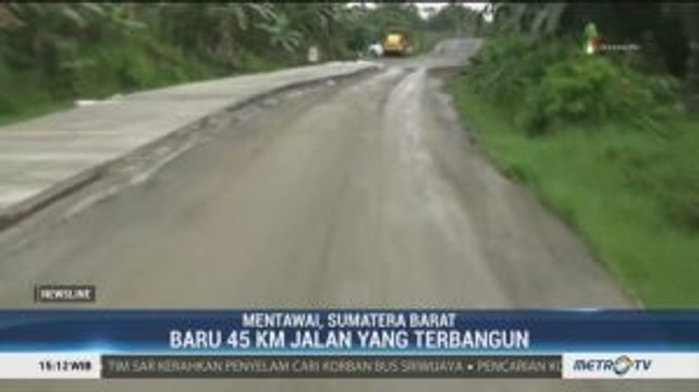 Progres Pembangunan Jalan Trans Mentawai