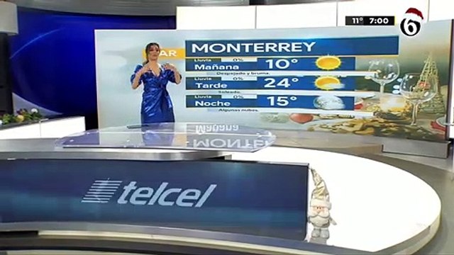 El pronóstico del tiempo con Pamela Longoria Miércoles, 25 de diciembre de 2019. @pamelaalongoria #Mexico #Monterrey #Aguascalientes