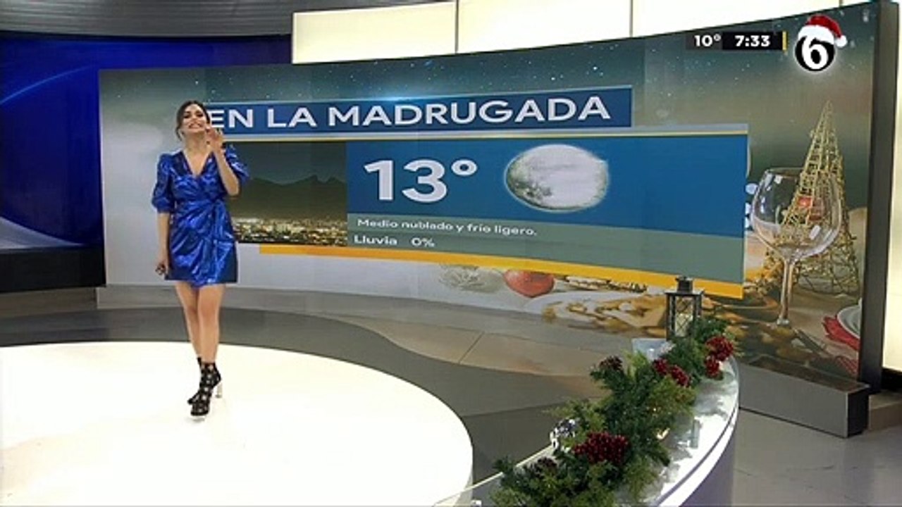El pronóstico del tiempo con Pamela Longoria Miércoles, 25 de diciembre de 2019. @pamelaalongoria #Mexico #Monterrey #Aguascalientes
