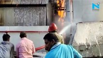 Massive fire breaks out at Srichakra Oil Mill in Andhra Pradesh
