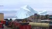 Este enorme iceberg pone en riesgo de tsunamis a una pequeña aldea de Groenlandia
