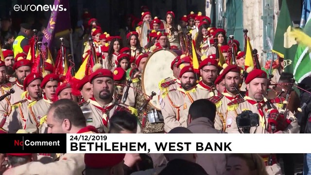 Βηθλεέμ: Χιλιάδες Χριστιανοί γιορτάζουν τα Χριστούγεννα