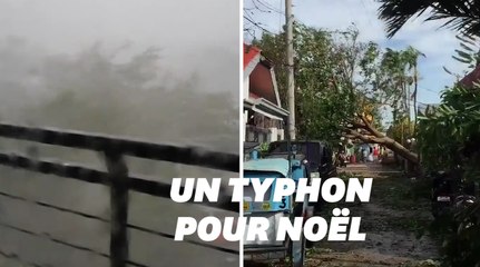 La soirée de Noël a été gâchée par un violent typhon aux Philippines