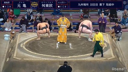 Genki vs Masutoo - Kyushu 2019, Makushita - Day 10