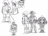 Sanjuushi Model Sheets