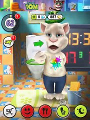 Konuşan Kedi Tom Çiş Yapıyor Banyo Yapıyor Yemek Yiyor Talking Tom Türkçe Konuşan Kediler