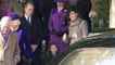 Princess Charlotte curtseys to the Queen