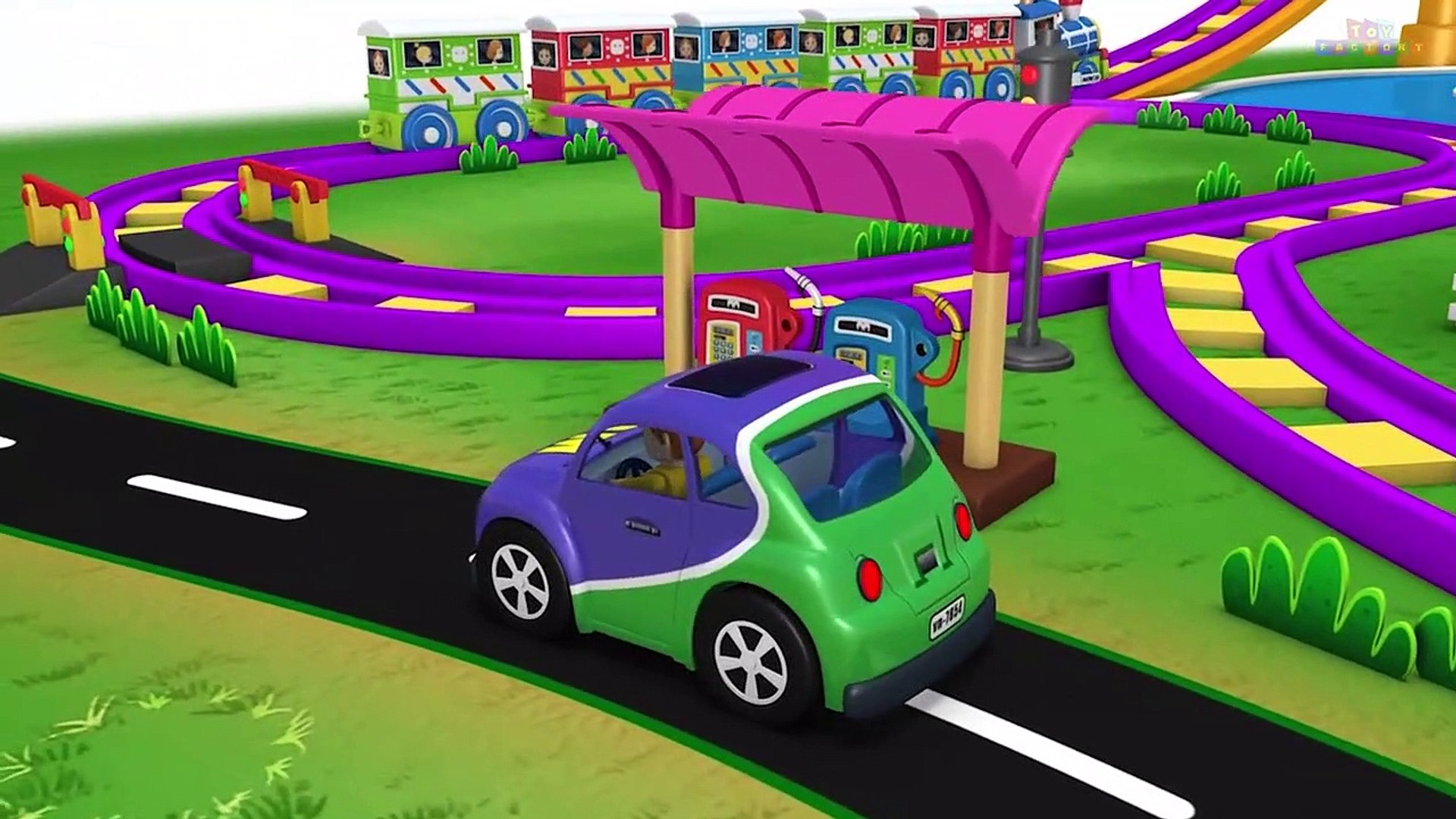 toy factory cartoon train