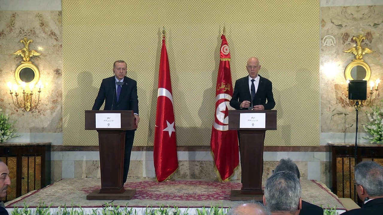 Erdoğan: 'Berlin sürecinde, gerek Cezayir, gerek Tunus, gerekse Katar'ın olmayışını bir eksiklik olarak görüyorum' - TUNUS