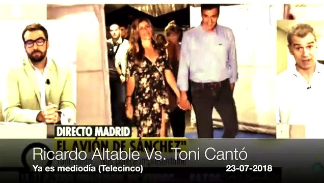 Toni Cantó a la gresca con un periodista mientras pone a parir al festivalero Sánchez