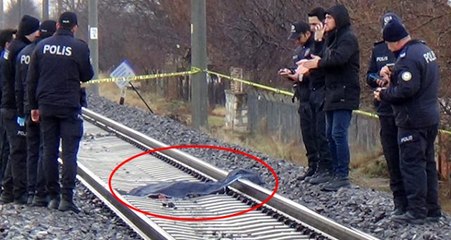 Raylarda ölü bulunan kadının üzerinden 10 yük treni geçmiş