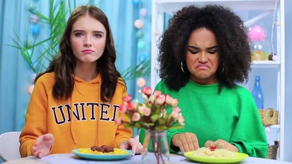 ¡HACIENDO COMIDA CON DULCES! RETO: COMIDA REAL vs DULCES