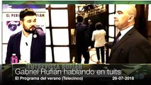 Rufián hablando a base de tuits: no sabe hacer otra cosa