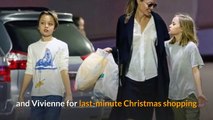 Angelina Jolie takes kids out for last-minute Christmas shopping, Brad Pitt gives it a miss?