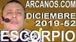 ESCORPIO DICIEMBRE 2019 ARCANOS.COM - Horóscopo 22 al 28 de diciembre de 2019 - Semana 52