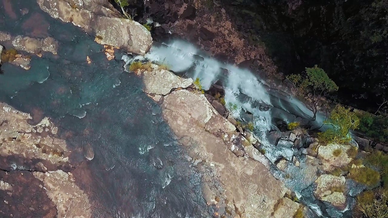 Taryn Elliott - Waterfalls From High Above - Nature (No Copyright Video 105) [4K]
