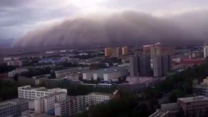 Esta impresionante tormenta de arena creó un escenario apocalíptico en el sur de China