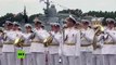 Buques de guerra rusos ensayan el desfile del Día de la Armada en San Petersburgo