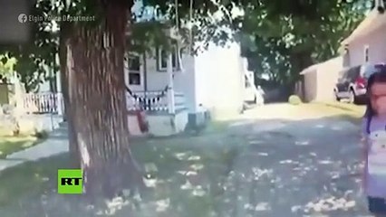 Este policía utiliza un arma eléctrica contra un perro en EE.UU.