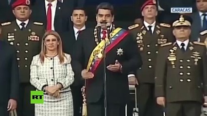 Dos explosiones en pleno discurso de Nicolás Maduro en Venezuela