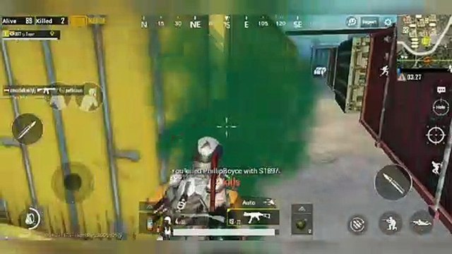 solo vs squad 26 kill M249 and AWM+8x