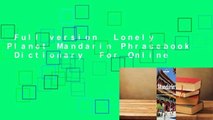 Full version  Lonely Planet Mandarin Phrasebook  Dictionary  For Online
