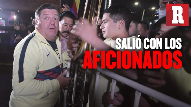 Piojo Herrera salió con los aficionados después de serenata