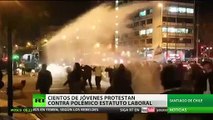 Así han sido las feroces protestan contra el nuevo estatuto laboral en Chile