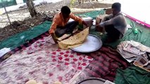 Rumali roti making - skillful workers