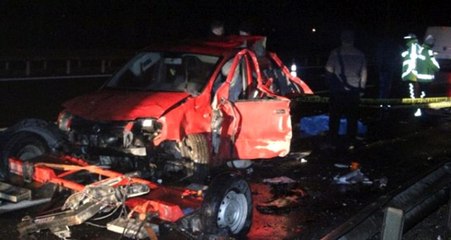 Aracını kontrol etmek için TEM'de duran kurtarıcı şoförüne arkadan gelen TIR çarptı