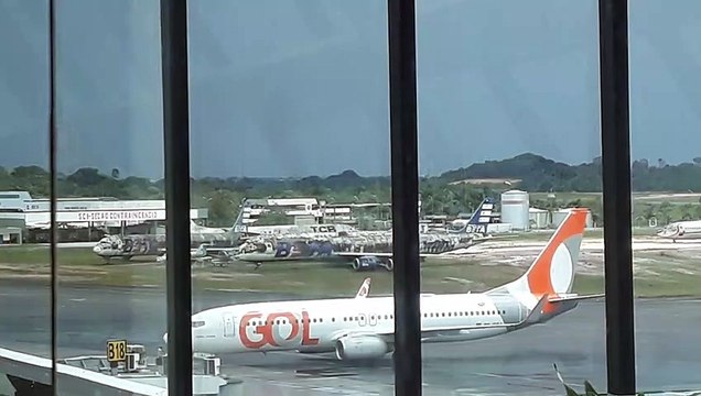 [SBEG Spotting]Boeing 737-800 PR-GGJ em seu pushback antes de decolar para Santarém(28/12/2019)