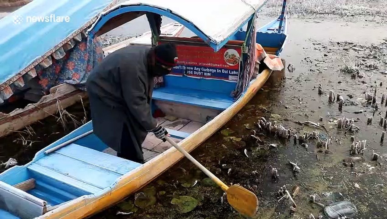 Extreme cold hits Srinagar in Indian-controlled Kashmir