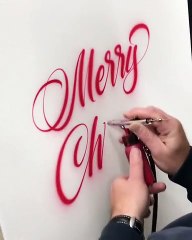 Merry Christmas à la peinture