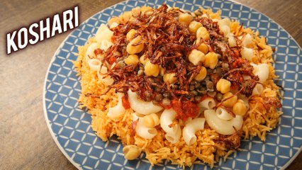 How to Make KOSHARI | Egyptian Koshari Street Food Recipe | Koshari Recipe by Varun | Kushari