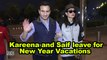 Kareena Kapoor Khan and Saif Ali Khan leave for New Year Vacations