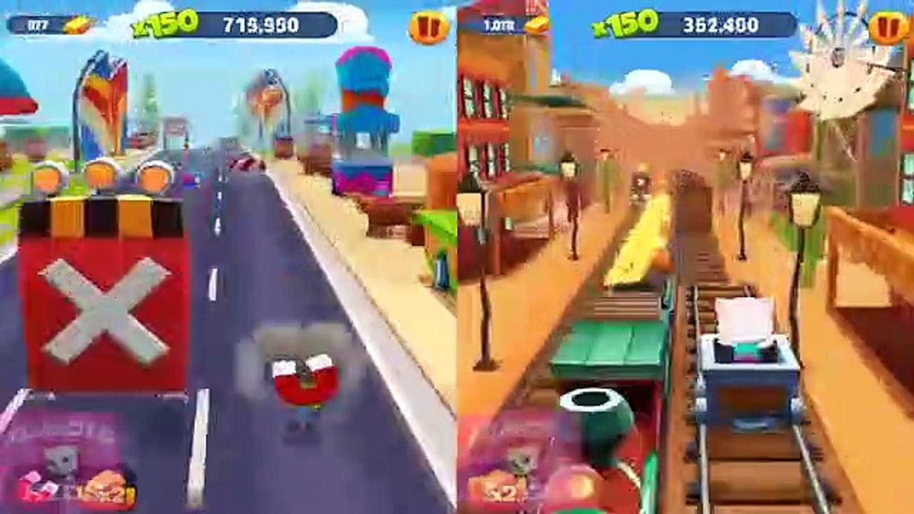 RUN- RUN- RUN- TALKING TOM GOLD RUN NEW SKATEBOARDING TALKING TOM VS NEON ANGELA