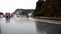 Zonguldak alaplı'da tüneller girişinde heyelan
