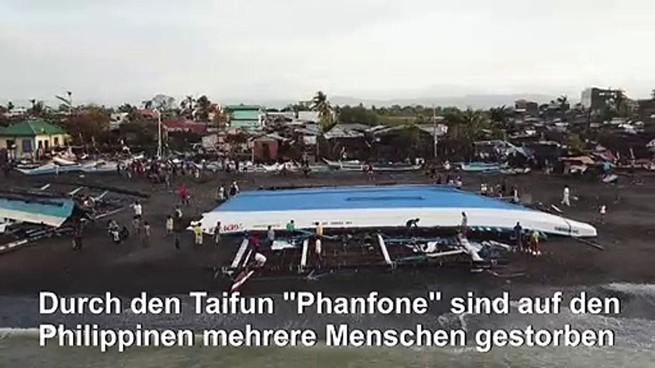Tote durch Taifun 'Phanfone' auf den Philippinen