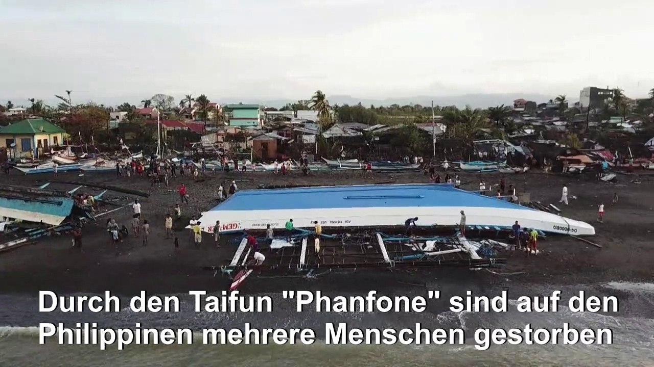 Tote durch Taifun 'Phanfone' auf den Philippinen