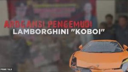 Aksi 'Koboi' Pengemudi Lamborghini (1)