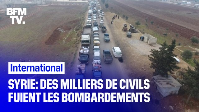 Syrie: ils sont des milliers de civils à fuir les bombardements