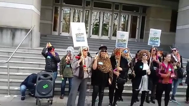 Guateque reivindicativo de las trabajadoras de limpieza de los juzgados