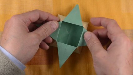 TUTO - Boîte-étoile (origami)